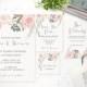Printable Wedding Invitation Suite - Customizable Wedding Invites - DIY Wedding Invitation Set