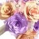 Rose gold bouquet, Lavender wedding bouquet, Brooch bouquet, Pearl bouquet, Rose gold Bridal bouquet, Paper flower bouquet, Broach bouquet