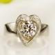 Wedding Ring. engagement ring  14kt white Gold Diamond ,  RG-1086