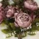 JennysFlowerShop 18'' Super Soft Blooming Peony Silk Artificial Wedding Bouquet Home Flowers Mauve