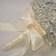 MEDIUM Diamante Brooch Bouquet - by Blue Petyl - Bridal Bouquet - Wedding Bouquet