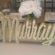 Mr & Mrs last name Table Sign Wedding Decor