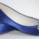 Wedding Flats - Wedding Shoe - Blue Wedding Shoe - Blue Ballet Flats - Blue Bridal Flats -Flat Wedding Shoe -Wedding Shoe Flats - 200 Colors