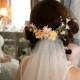 Bohemian Wildflower Bridal Headpiece & Wedding Veil Crown