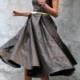 Romantic,elegant,rich,full circle brown, black, silver, gold, dress for special occasions  '50s Era Dresses size S