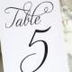 Table Numbers - Any Color - 5x7"