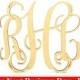 Unfinished Wooden Monogram for Individuals or Couples - Home Decor, Great Gift, Door Hanger or Even for Weddings