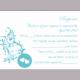 DIY Wedding RSVP Template Editable Word File Instant Download Rsvp Template Printable RSVP Cards Turquoise Teal Rsvp Card Elegant Rsvp Card