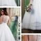 Stunning Illusion Neckline & Back A-line Lace Over Wedding Dress