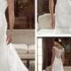 Straps Illusion Bateau Neckline and Back A-line Lace Appliques Wedding Dresses