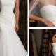 Fit and Flare Strapless Criss-cross Pleated Sweetheart Wedding Dresses