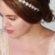 Rhinestone Headband, Bridal headband, Wedding headpiece, Bridal hairpiece, Silver bridal, Wedding Headband, Hair Accessory- Bloom