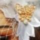 Wedding Fascinator / Gold Butterly Bridal Fascinator/ White Feather Bridal fascinator/ Beaded prom headpiece/1920 Pearl crystal  headband