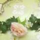 Sale 20%OFF Flower  boho crown, blush pink pearl flower hair wedding accessoires,festival , flower tiara