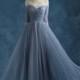 Bridesmaid Dress/  Blue Grey perspective halter bride bridesmaid Dress perform wedding gown dress/ Wedding Dress/ Dinner Dress