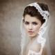 Lace Wedding Veil - Bridal Mantilla Veil - Ivory Wedding Veil - the Ava Lace Veil - style # 123