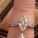 14k gold 1.35ct Marquise Diamond Ring
