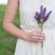 Rustic Lavender stems - Felt flowers Wedding stems for bouquet or bunch - handmade floral stems - fake purple floral