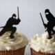 12 Ninja Cupcake Toppers (Acrylic)