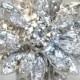 Vintage Mid Century 1950's 14K WG White Gold VS Clarity European Cut Diamond Daisy Flower Floral Cluster Wedding Ring