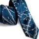 Star chart necktie. Milky Way constellation tie. Men's celestial tie. Ice blue print on peacock blue & more. Pocket squares available too!