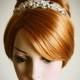 CORINNE, Victorian Bridal Tiara, Vintage Style Wedding Tiara, SWAROVSKI Rhinestone and Pearl Bridal Crown, Flower Wedding Hair Accessories