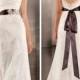 Luxurious Sheath Wedding Dress Overlay Lace Illusion Neckline and Keyhole Back