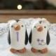 Wedding Cake Topper -- Penguin Cake Topper -- Small
