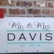 Mr. and Mrs. Wedding Card Mailbox Decal -DAVIS STYLE