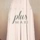 MAXI Plus Size Nude Pink Bridesmaid Dress Convertible Dress Infinity Dress Multiway Dress Wrap Dress Wedding Dress Twist Dress Prom Dress