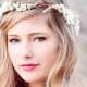 bridal headpiece accessory, wedding flower crown, cherry blossom flower crown, wedding accessory, bridal headpiece