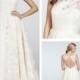 Tea-length Bateau Neckline Open Back Wedding Dress with Circular Skirt