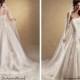 Beautiful Elegant Organza & Satin A-line Strapless Wedding Dress In Great Handwork