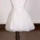 Lace Appique Flower Girl Dress Sequined Beaded