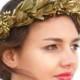 Gold Leaf Crown, Minimal Leaf Crown, Unisex, Greek Goddess Crown, real dried leaf Gold Leaf Headpiece, Crown, Photo Prop, Caesar, Grecian