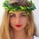Olive leaf crown, Green woodland headpiece, Greek goddess