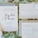 Wedding Invitation Printable, Calligraphy Rustic Wedding Invitation, Download, Printable Wedding Suite, Beach Wedding, Simple Wedding