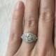 Reduced! Vintage Engagement Ring 1.75 Carats in 14k White Gold Ring