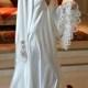Satin Bridal Robe Wedding Trousseau Sleepwear Venise Lace Art Deco Wedding Lingerie Sarafina Prima Dressing Gown