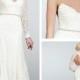 Strapless A-line Long Sleeves Wedding Dress