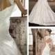Stunning Straps Trumpet Lace Wedding Dresses with Keyhole Back