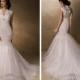 Fit and Flare V-neck Lace Wedding Dresses with Illusion Sleeves