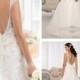 Elegant Beaded Cap Sleeves Sweetheart Embellished Wedding Dresses with Low V-back