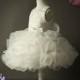 High End Lace and Cascading Ruffle Flower Girl Dress, Party / Special Occasion / Stage / Princess Dress, Birthday Present