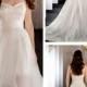 Sweetheart Beading Coctail Length Bridal Gown with Detachable Tulle Skirt