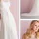 Simple Slim A-line Sheer Illusion Neckline Wedding Dress