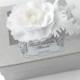 White or Ivory Bridal Hair Piece, Bridal Hair Flower, Bridal Hair Accessories, White Wedding, White silk flower, Poppy, Bridal Headpiece.