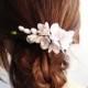 Floral hair piece, wedding hair flowers, hair flowers for wedding, wedding flower hair, flower for wedding, hair, flower hair piece