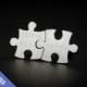 Personalized Cufflinks - Puzzle Cufflinks engraved - Groom Cufflinks- Sterling Silver Cufflinks