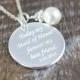 Maid of Honor Gift Personalized Necklace, Engraved Wedding Jewelry, 925 Sterling Silver